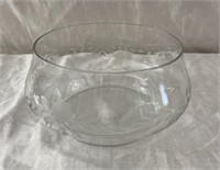 Princess House Etched Glass Bowl