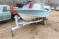 1983 15FT Rinker 15V Boat with 80HP Mercury 800