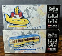 Pair of Corgi Classics Beatles Collection Tots
