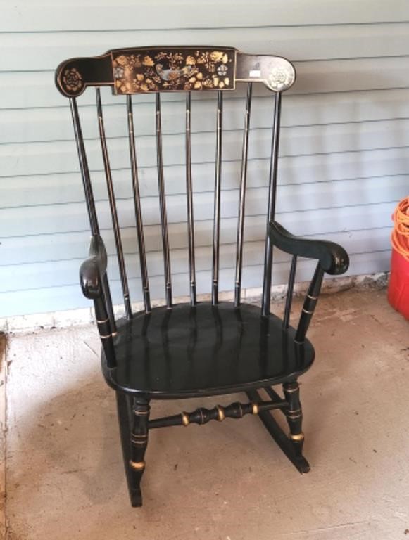 Antique Wooden Rocking Chair.
