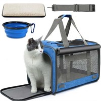 L  Cat Carrier  Soft Sided  Foldable  25lbs Max  T