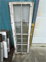 Three antique wood windows. Front two are 21. 67