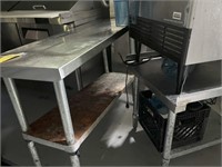 STAINLESS STEEL TABLE & UNDER SHELF - 4x18