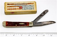Case Folding Trapper Knife Chestnut Bone