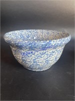 Gerald E Henn Blue Spongeware Bowl