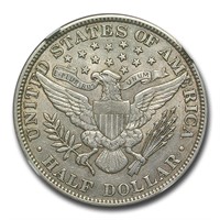 1913 Barber Half Dollar AU-55 NGC