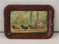 Antique Anheuser Busch Bevo Soft Drink Tip Tray