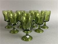 Vintage Fairfield Avocado Green Glasses