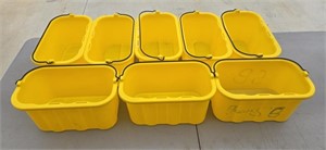 8 Each Rubbermaid Buckets with Handles