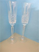 Vintage Crystal Champagne Glasses (2)