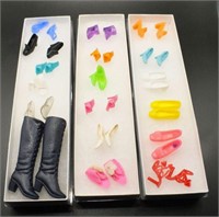 BARBIE SHOES & BOOTS, 18 PAIRS