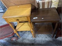 Pair of small end tables.