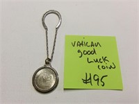 VATICAN GOOD LUCK COIN WITH HORSESHOE
