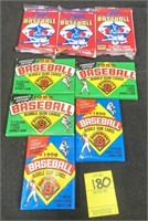 Score & Bowman Baseball Cards (8) Sealed Packs