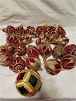 Lot of 23 Christmas ornaments