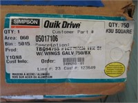 2 boxes of quik Drive Screws Galvanized Screws