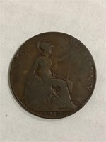 1912 GREAT BRITAIN ONE PENNY