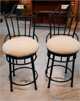 Pair of Swivel Bar Stools