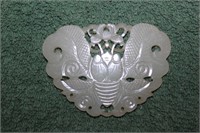 Antique / Vintage Chinese White Jade Butterfly