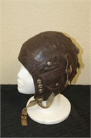 Leather Flight Helmet - Leather Torn