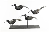 Large Decorative Mantel Bird Display