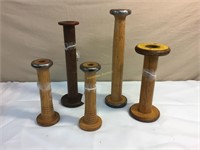 Wooden spools
