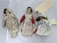 3 Small Dolls 5"