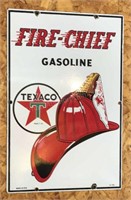 Texaco Fire-Chief Gasoline Sign Dated 3-1-52