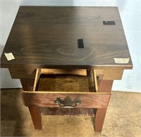 Hand Made Wood Side Table