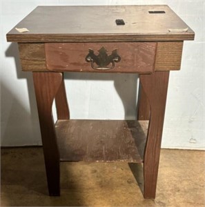 Hand Made Wood Side Table