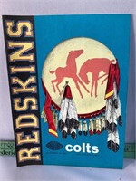 Redskins vs Baltimore Colts Nov 26 1961 program