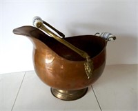 Copper & Brass Coal Skuttle