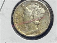 1943-D Mercury Silver Dime (90% silver)
