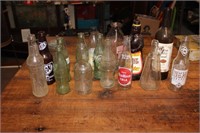 Miscellaneous vintage glass bottles