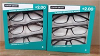 (2)3-Pack Foster Grant Classic Reading Glasses