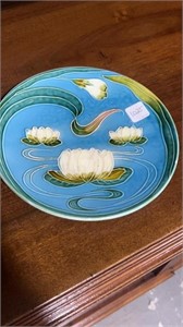 GS Zell Baden Majolica Water Lily Plate