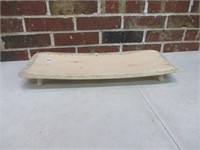 Footed Serving Wood Platter 9x21"