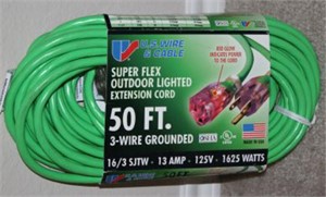 50FT SUPERFLEX 2 WIRE GROUND EXTENTION CORD-NEW