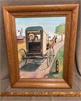 "Amish Wagon" Painting by Jack Byerly