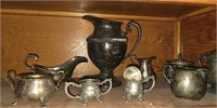 Estate lot of silver plated items