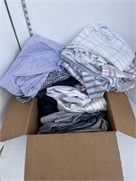 Box full of dress shirts