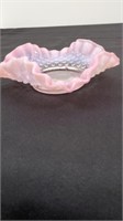 Vintage Fenton pink hobnail opalescent glass.