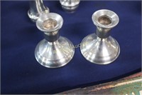WEIGHTED STERLING CANDLE HOLDERS