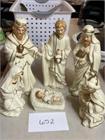 Vintage ceramic nativity scene