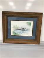 Donna Cole   Ferry Boat   Signed  14 X 18