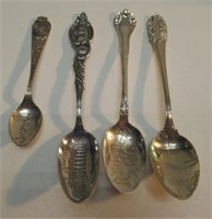 (4) STERLING SILVER SPOONS NIAGRA