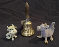 COWBELL! Vintage Cows & Paul Revere Bell Decanter