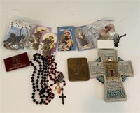 Religious Lot-Rosaries etc