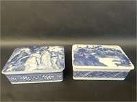 Estée Lauder Chateau Porcelain Trinket Boxes