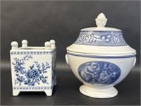 Estée Lauder Lidded Dish & Candle Holder